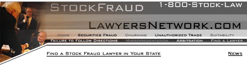 Welcome to the Stock Fraud Lawyers Network